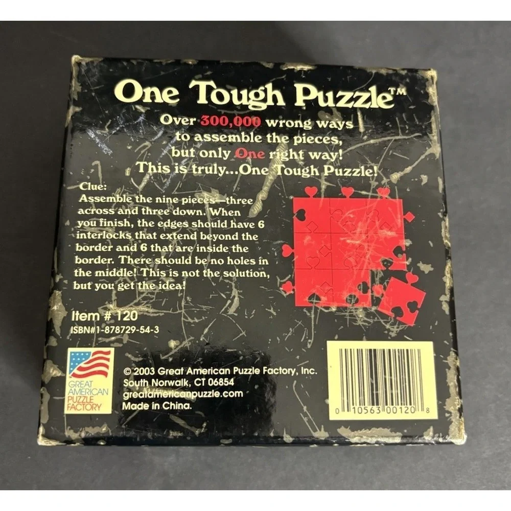 One Tough Puzzle Great American Puzzle Factory Complete Vintage